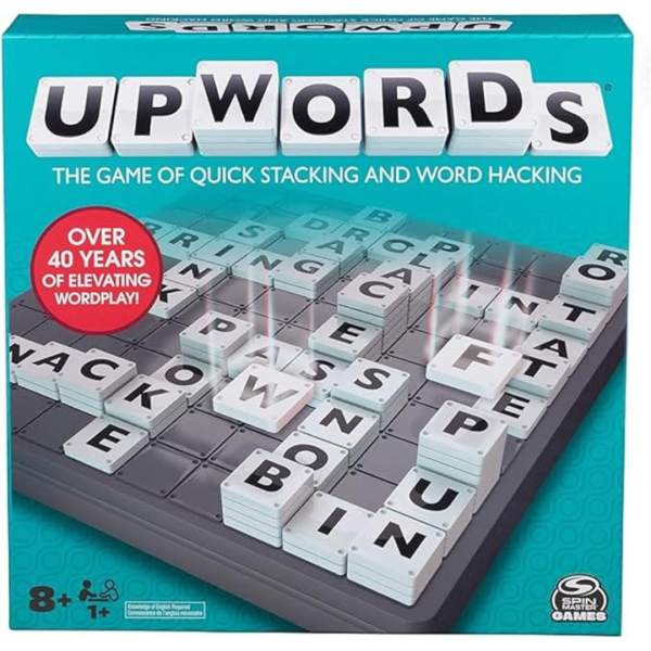 Upwords, The Game of Quick Stacking & Word Hacking with Stackable Letter Tiles For Cheap