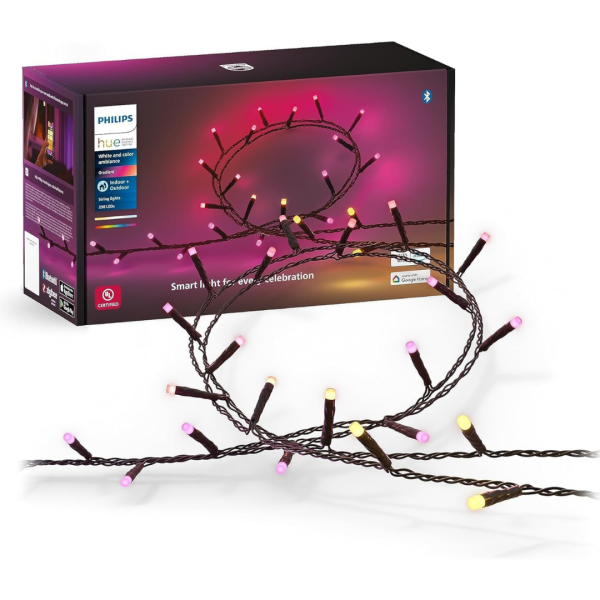 Philips Hue Indoor Outdoor Holiday 65-Foot Festavia String Lights Online now