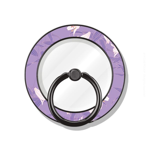 Lavender Lily - Black MagSafe Phone Grip and Ring Holder Stand For Sale - Image 2