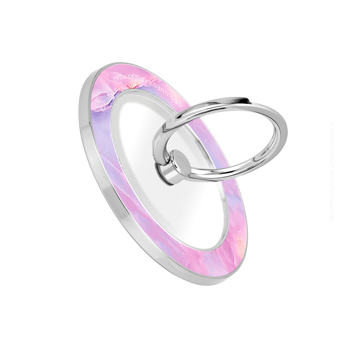 Mythical Sky – Silver MagSafe Phone Grip and Ring Holder Stand Fashion