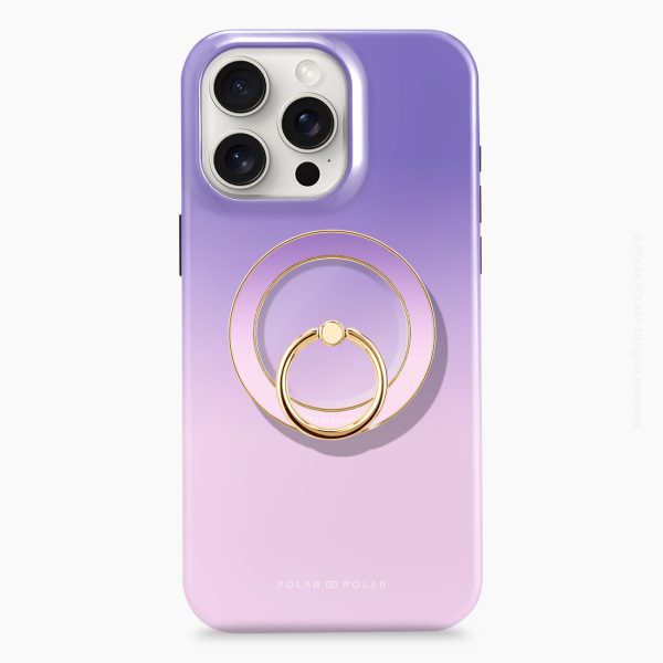 Violet Blue Pastel - Golden MagSafe Phone Grip and Ring Holder Stand Online now - Image 4
